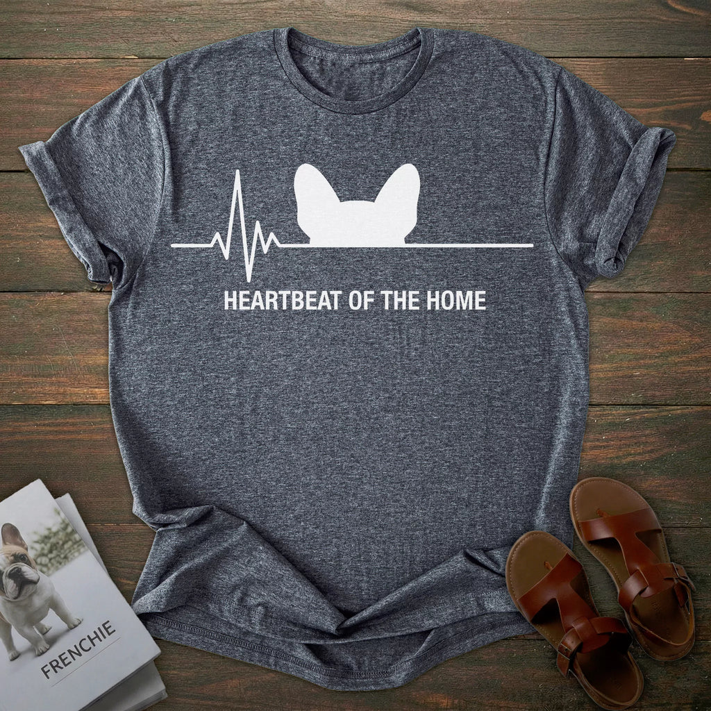 Heartbeat French Bulldog T-shirt