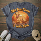 Sunset Hike Golden Retriever T-shirt