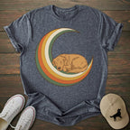 Vintage Moon Golden Retriever T-shirt