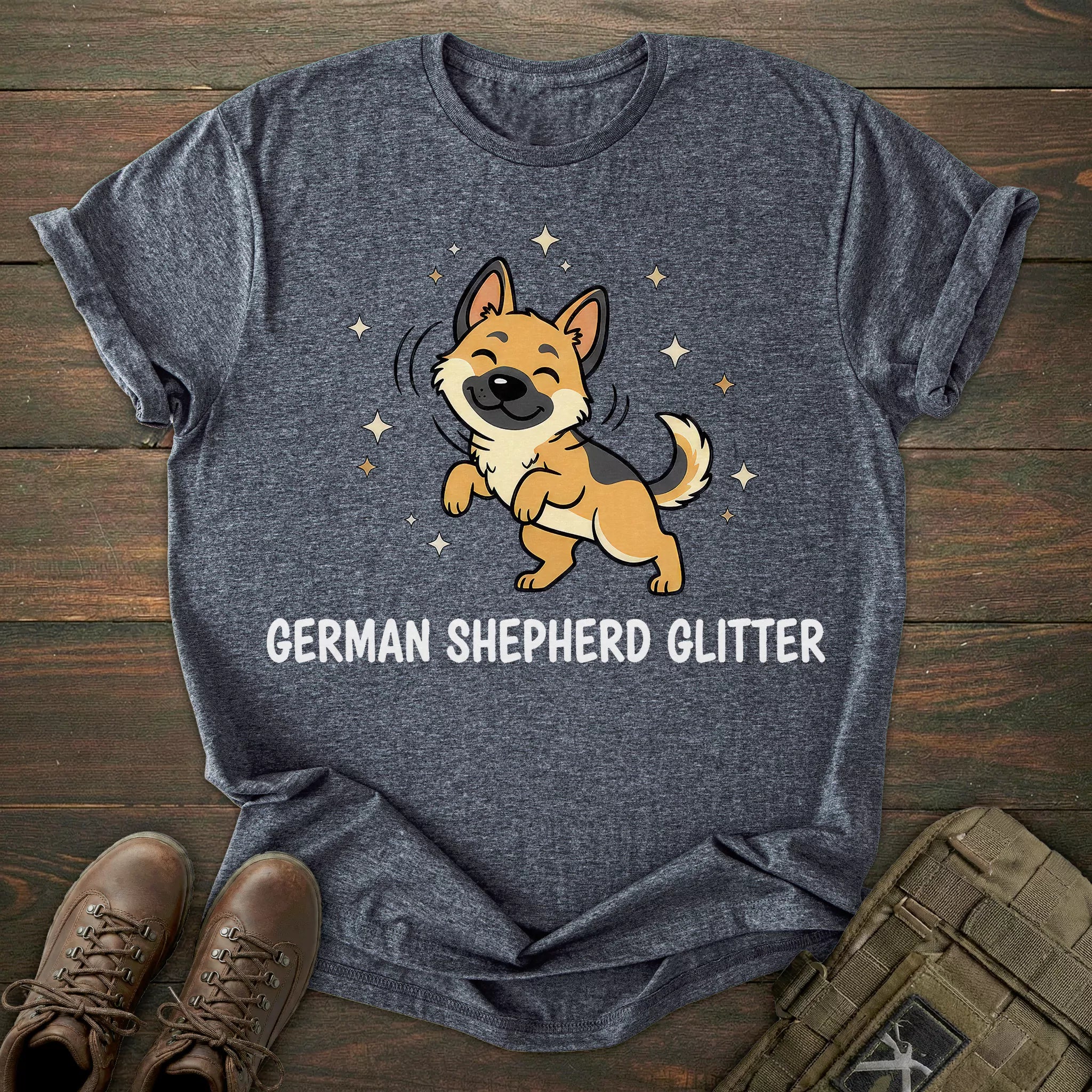 Glitter German Shepherd T-shirt