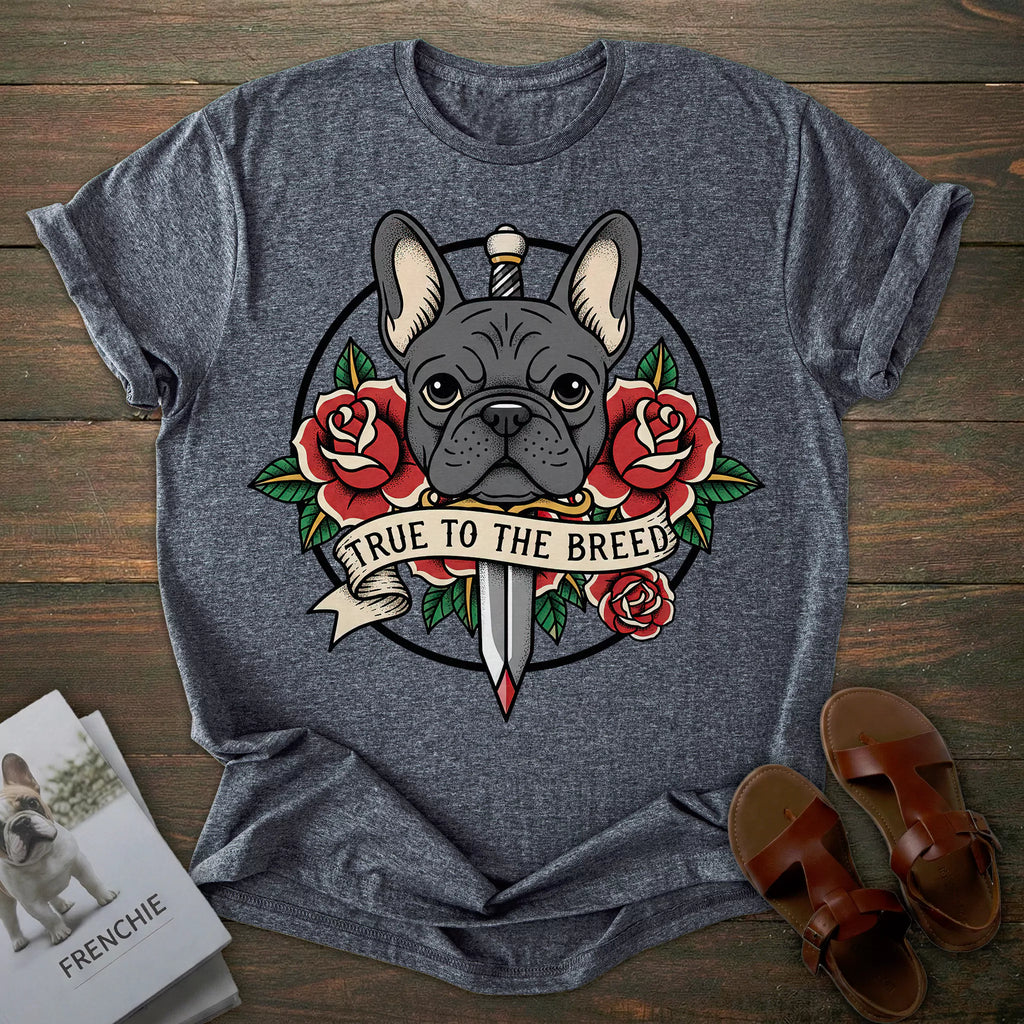 Vintage Tattoo French Bulldog T-shirt