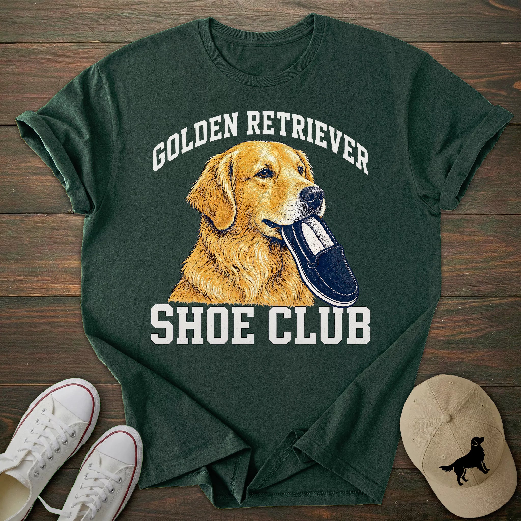 Shoe Club Golden Retriever T-shirt