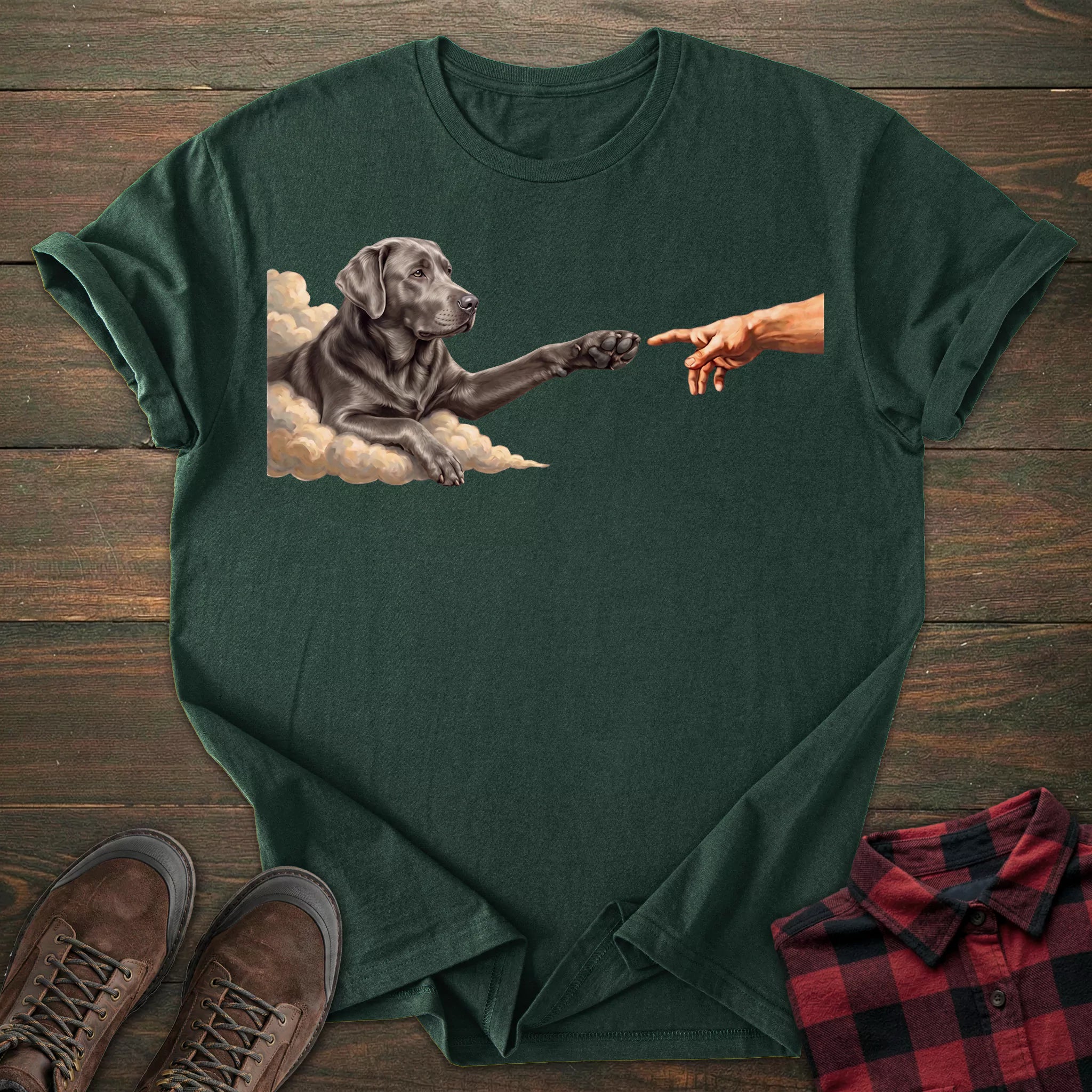 Paw Silver Labrador T-shirt