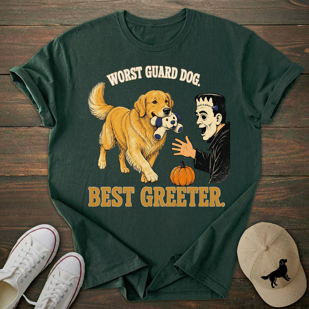 Best Greeter Golden Retriever T-shirt