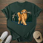 Skeleton Golden Retriever T-shirt