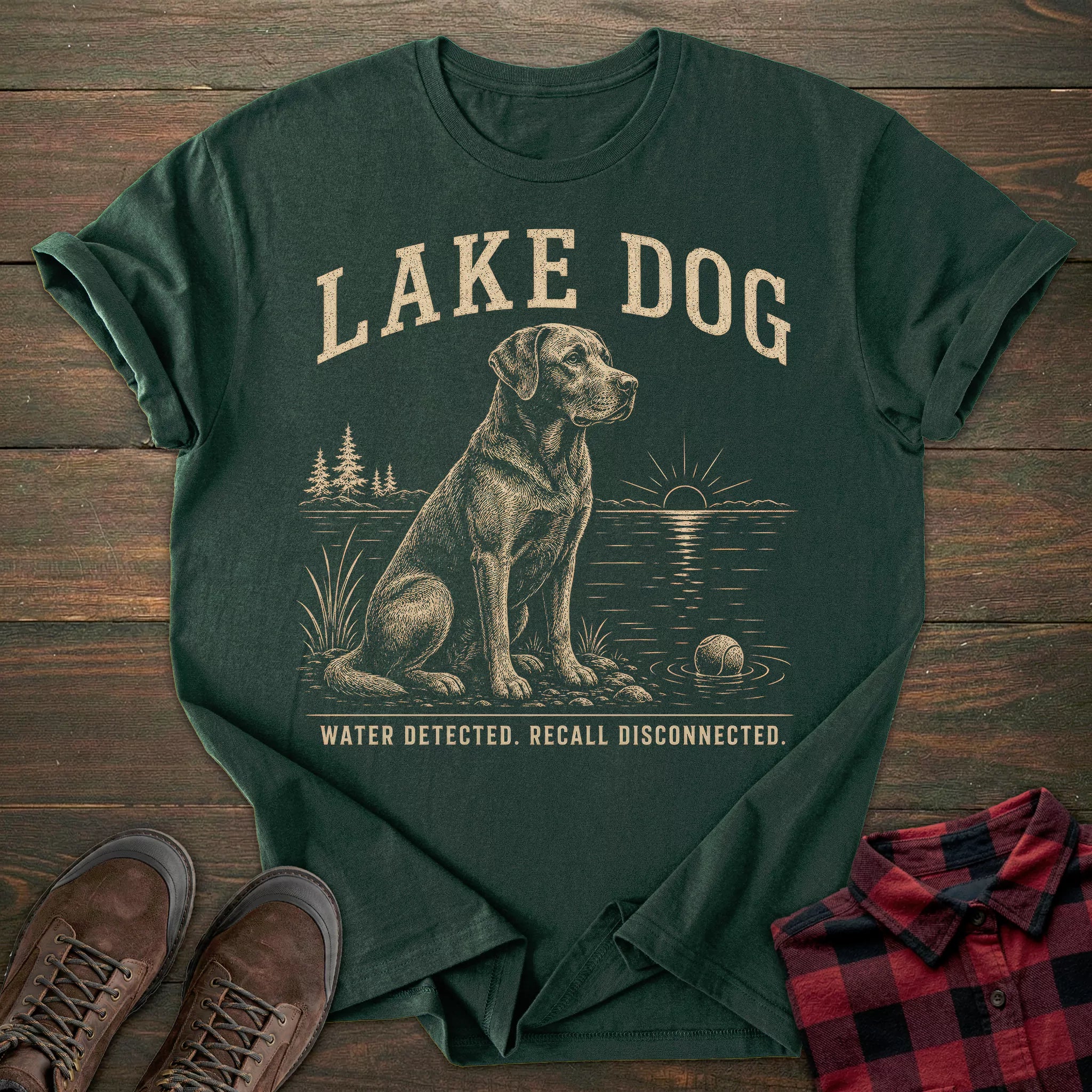 Lake Dog Labrador T-shirt