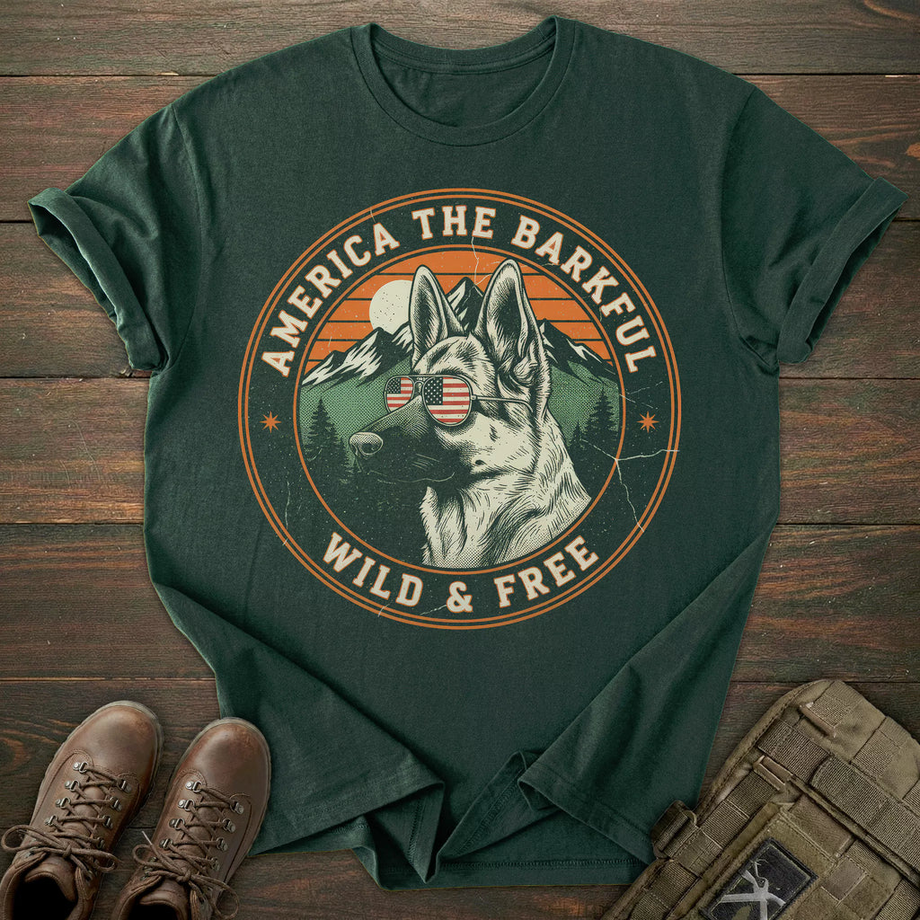 Wild & Free German Shepherd T-shirt