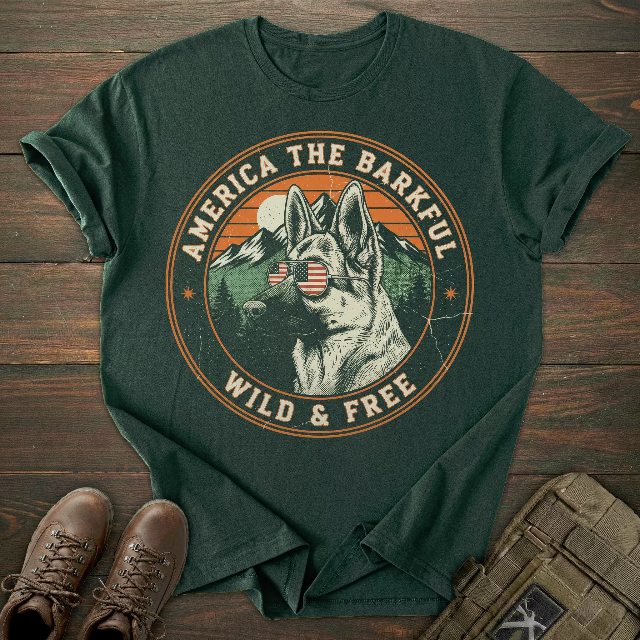 Wild & Free German Shepherd T-shirt