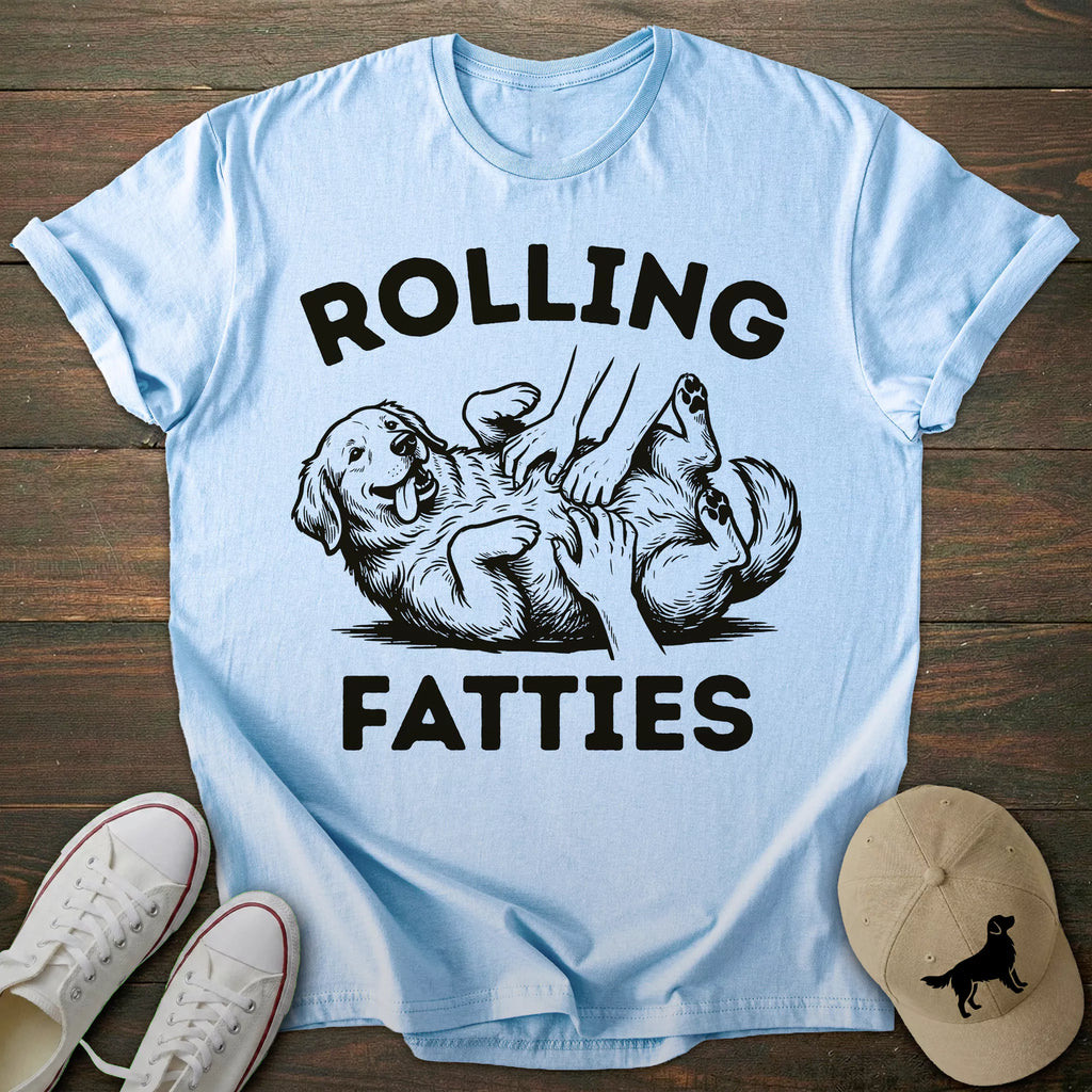 Rolling Fatties Golden Retriever T-shirt