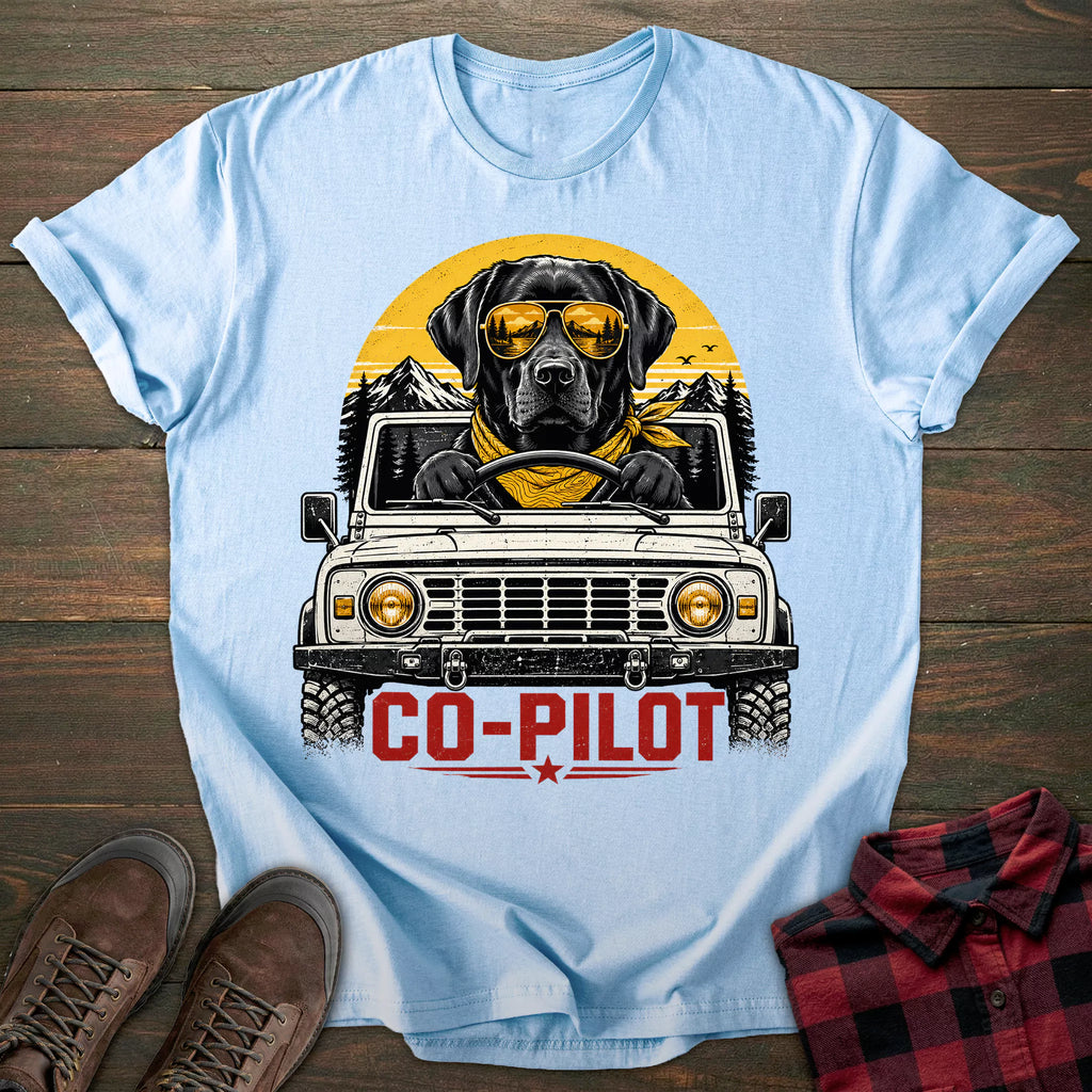 Co-Pilot Black Labrador T-shirt