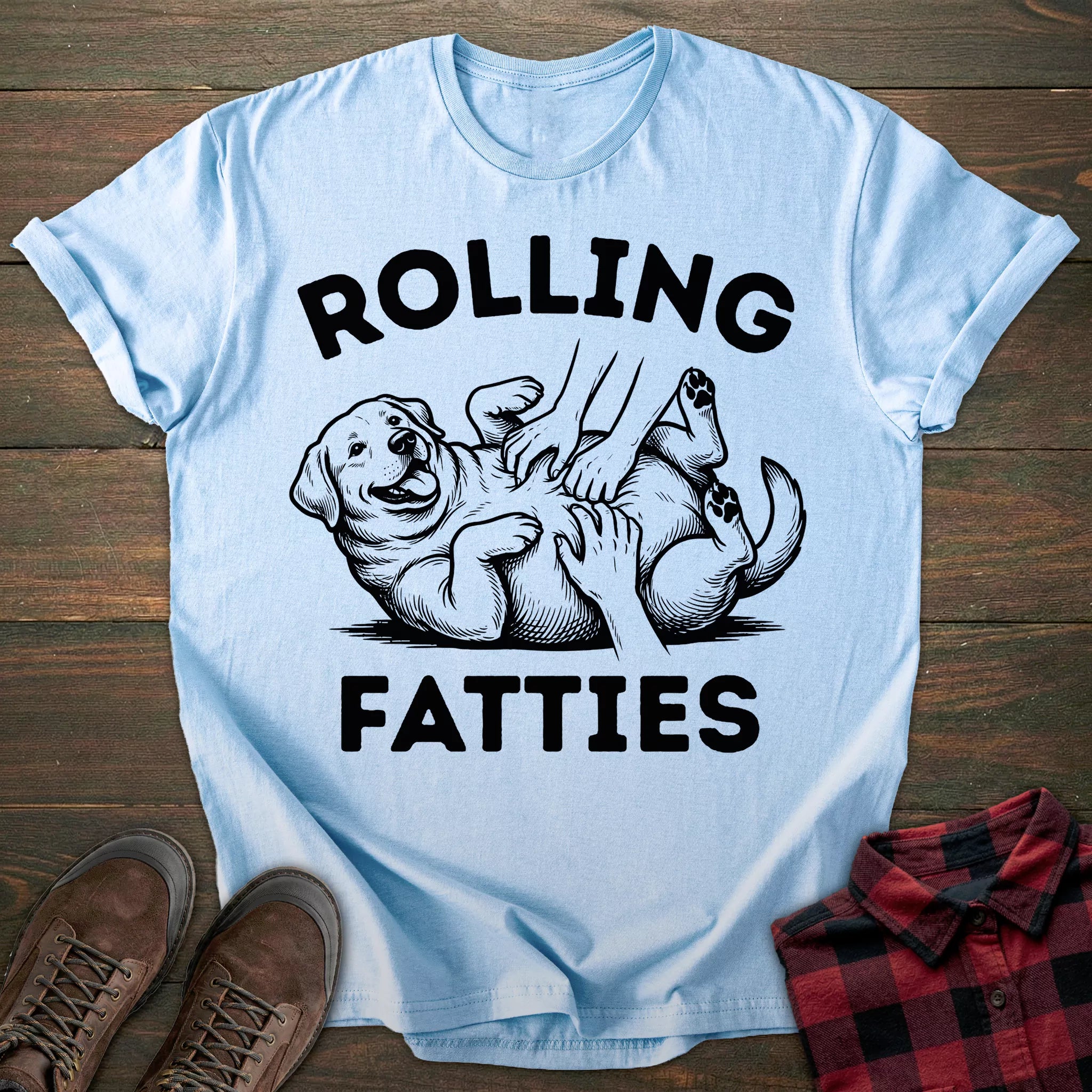 Rolling Fatties Labrador T-shirt