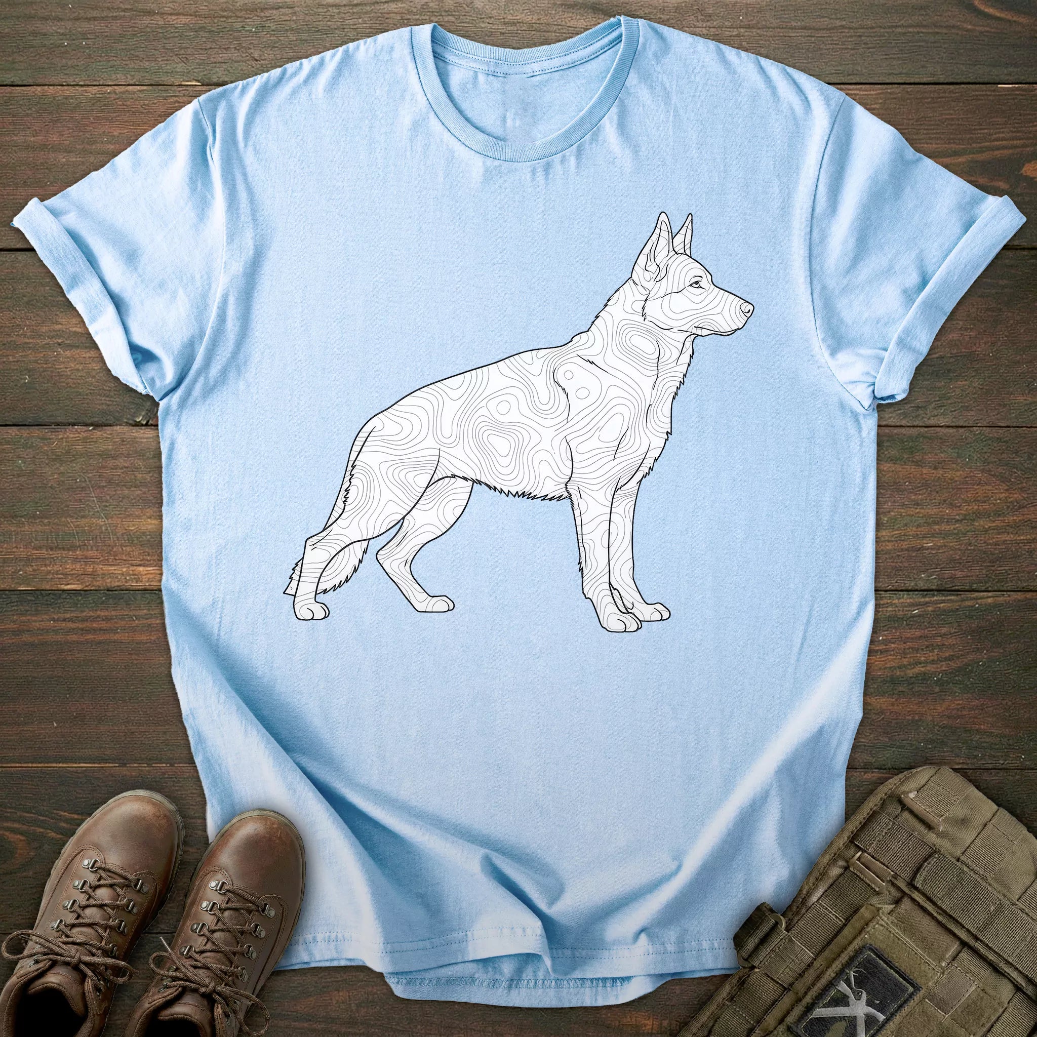 Art German Shepherd T-shirt
