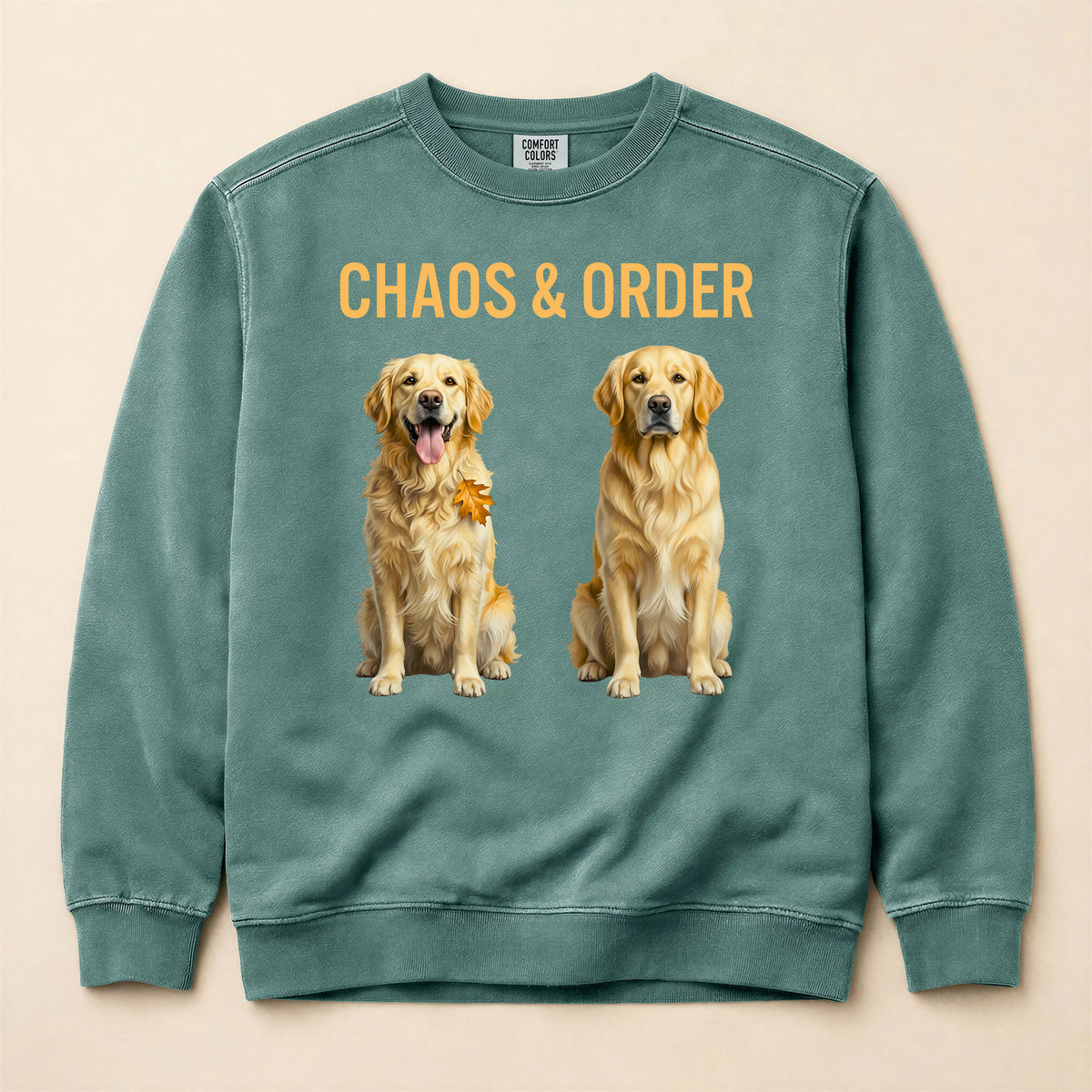 Chaos & Order Golden Retriever Sweatshirt