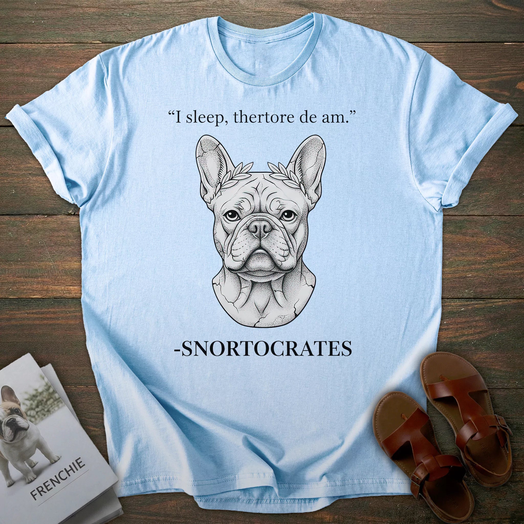 Philosopher French Bulldog T-shirt