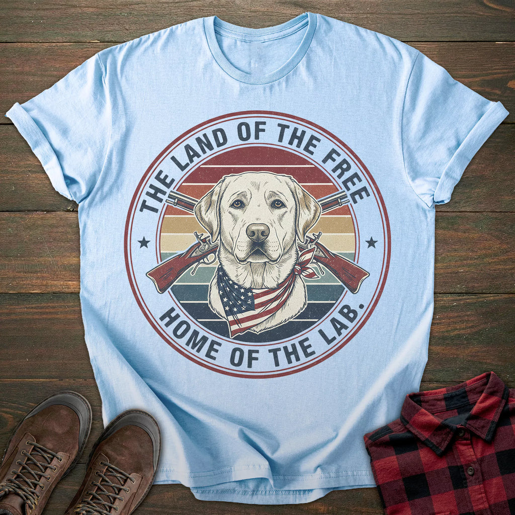 Land of the Free Labrador T-shirt