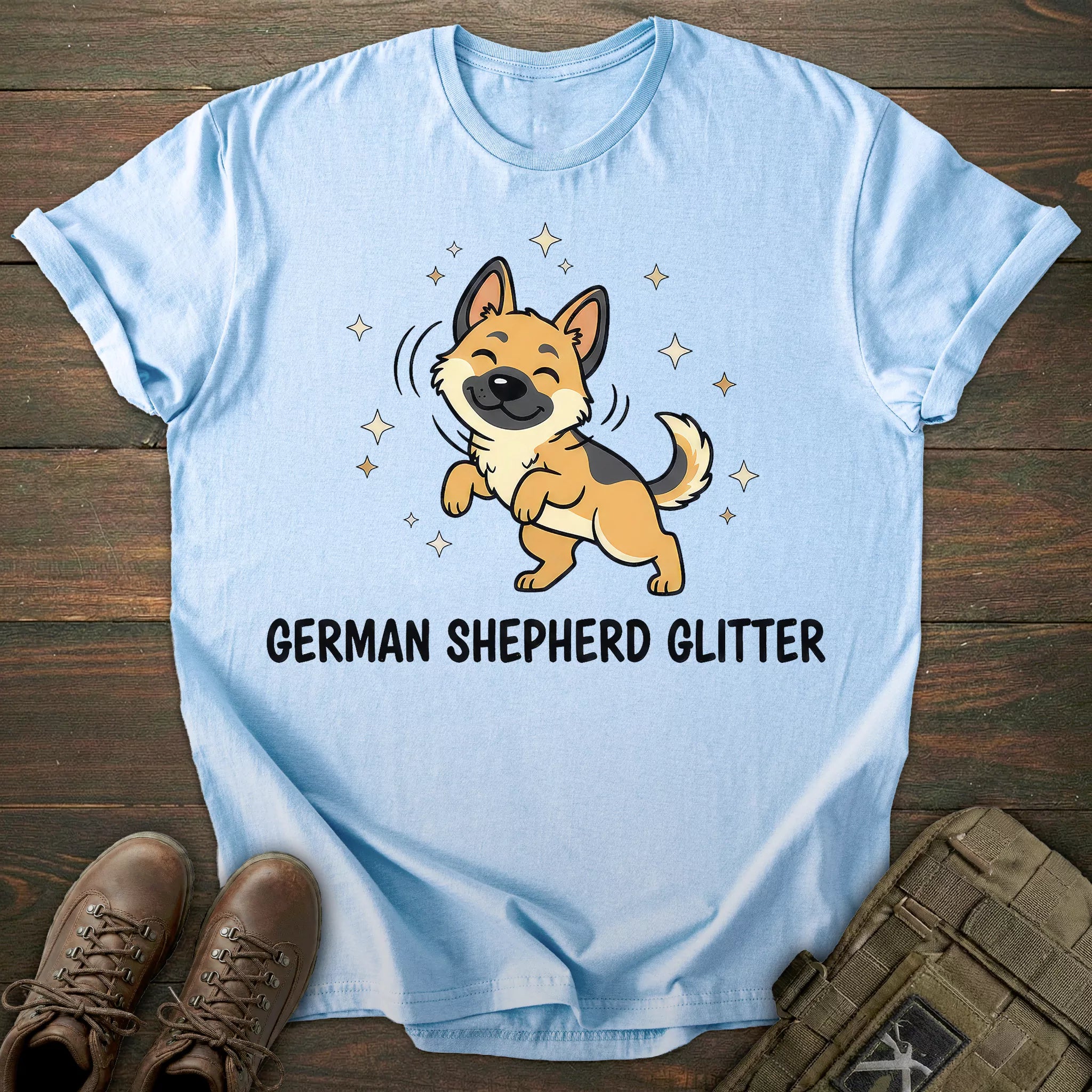 Glitter German Shepherd T-shirt