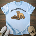 Dirt Relocator Golden Retriever T-shirt