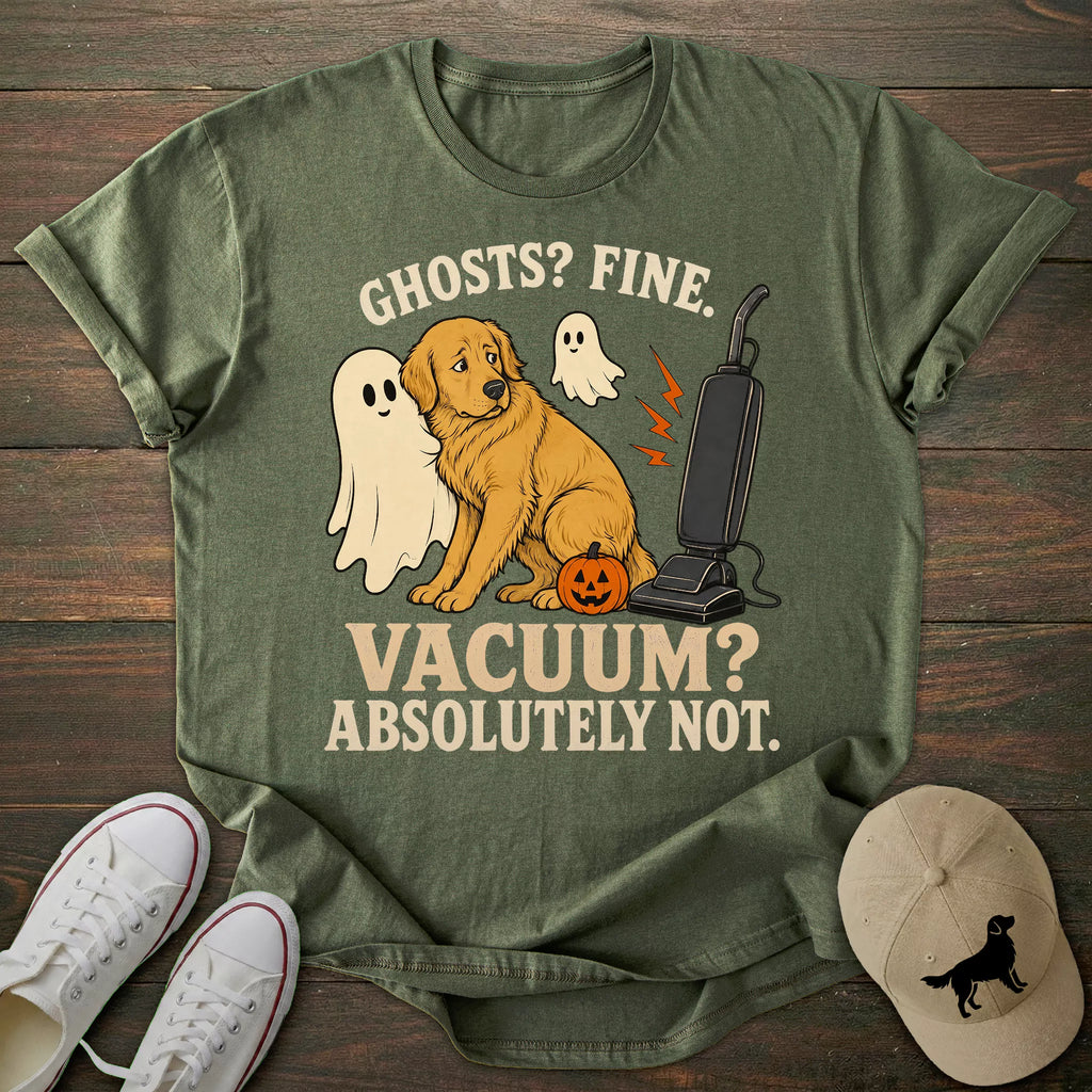 Ghosts Fine Golden Retriever T-shirt