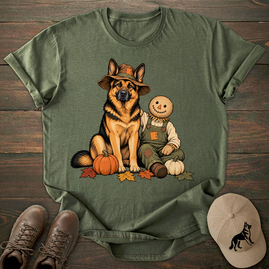Scarecrow Friend German Shepherd T-shirt