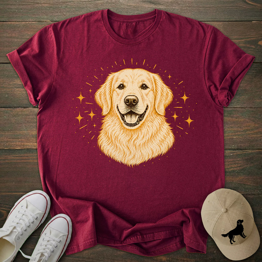 Glitter Golden Retriever T-shirt