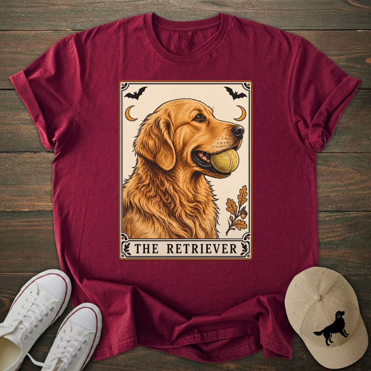 Tarot Card Golden Retriever T-shirt