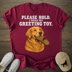 Greeting Toy Golden Retriever T-shirt