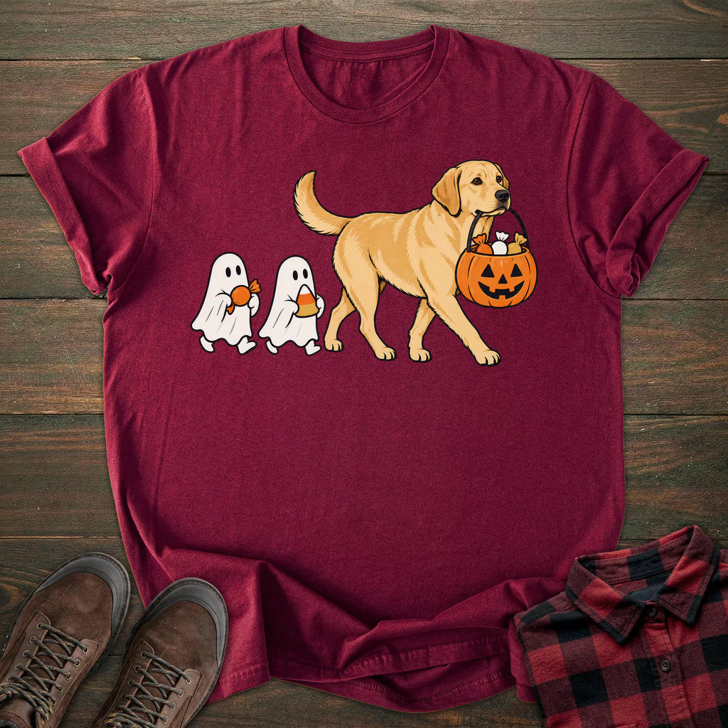 Trick Or Treat Yellow Labrador T-shirt