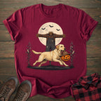 Scarecrow Pumpkin Yellow Labrador T-shirt