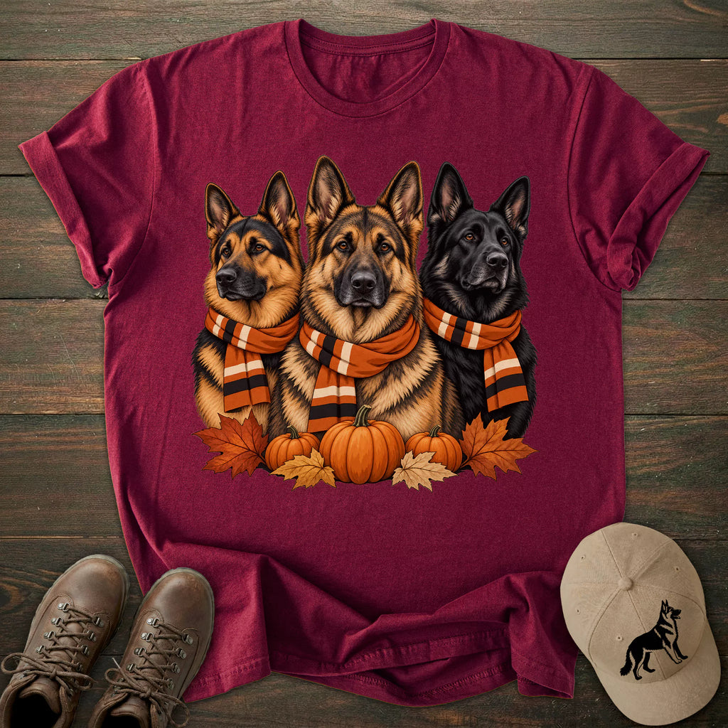Scarves Trio German Shepherd T-shirt
