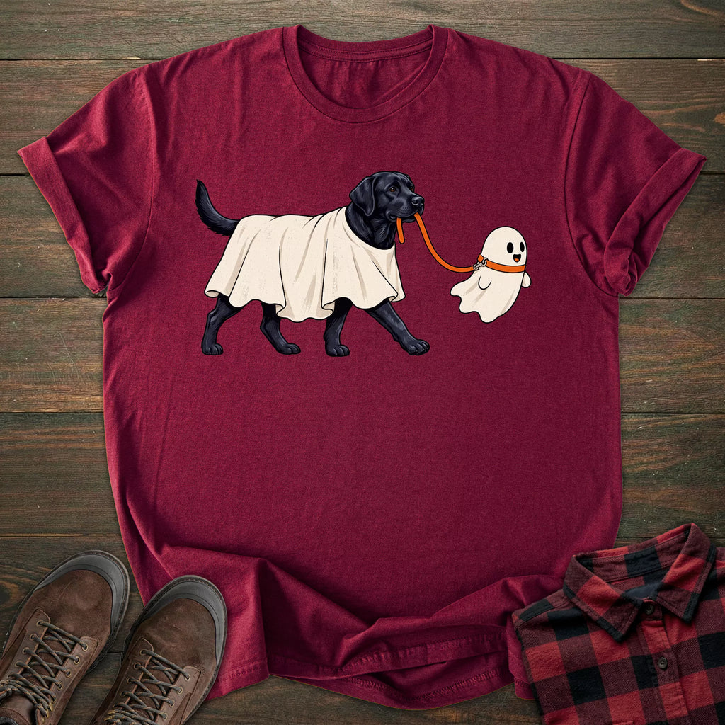 Walking Ghost Black Labrador T-shirt