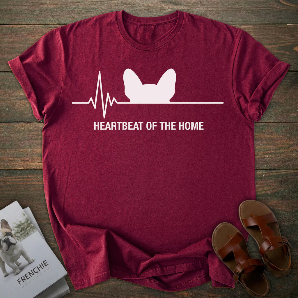 Heartbeat French Bulldog T-shirt