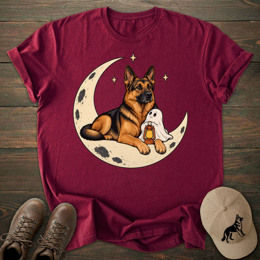 Crescent Moon German Shepherd T-shirt