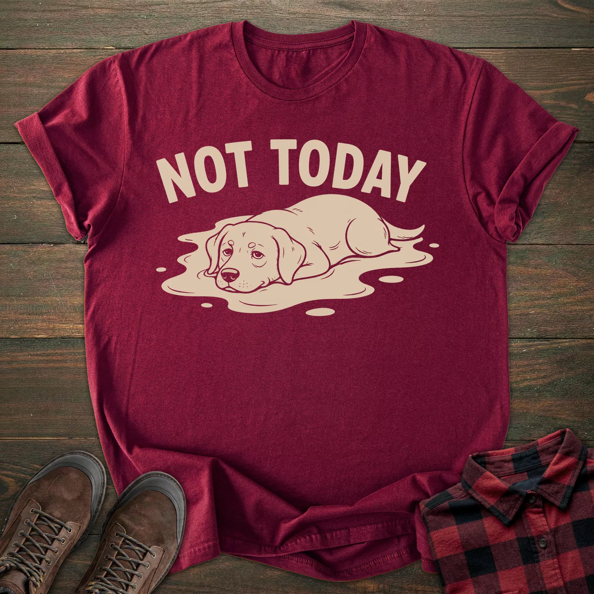 Not Today Lazy Labrador T-shirt