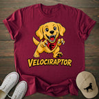 Velociraptor Golden Retriever T-shirt