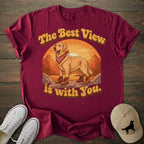 Sunset Hike Golden Retriever T-shirt