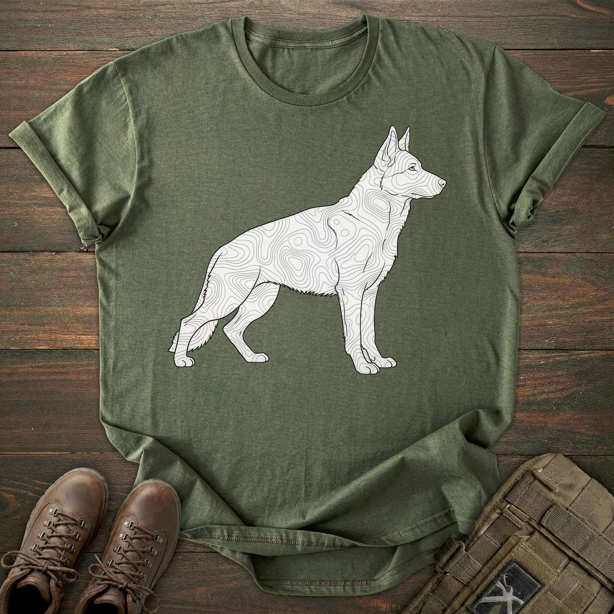Art German Shepherd T-shirt