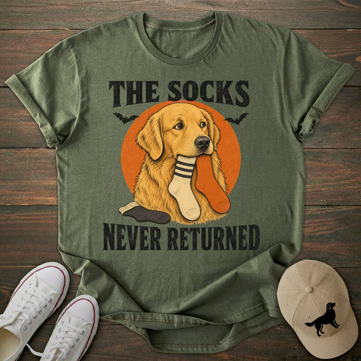 Halloween Socks Golden Retriever T-shirt