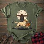 Scarecrow Pumpkin Yellow Labrador T-shirt