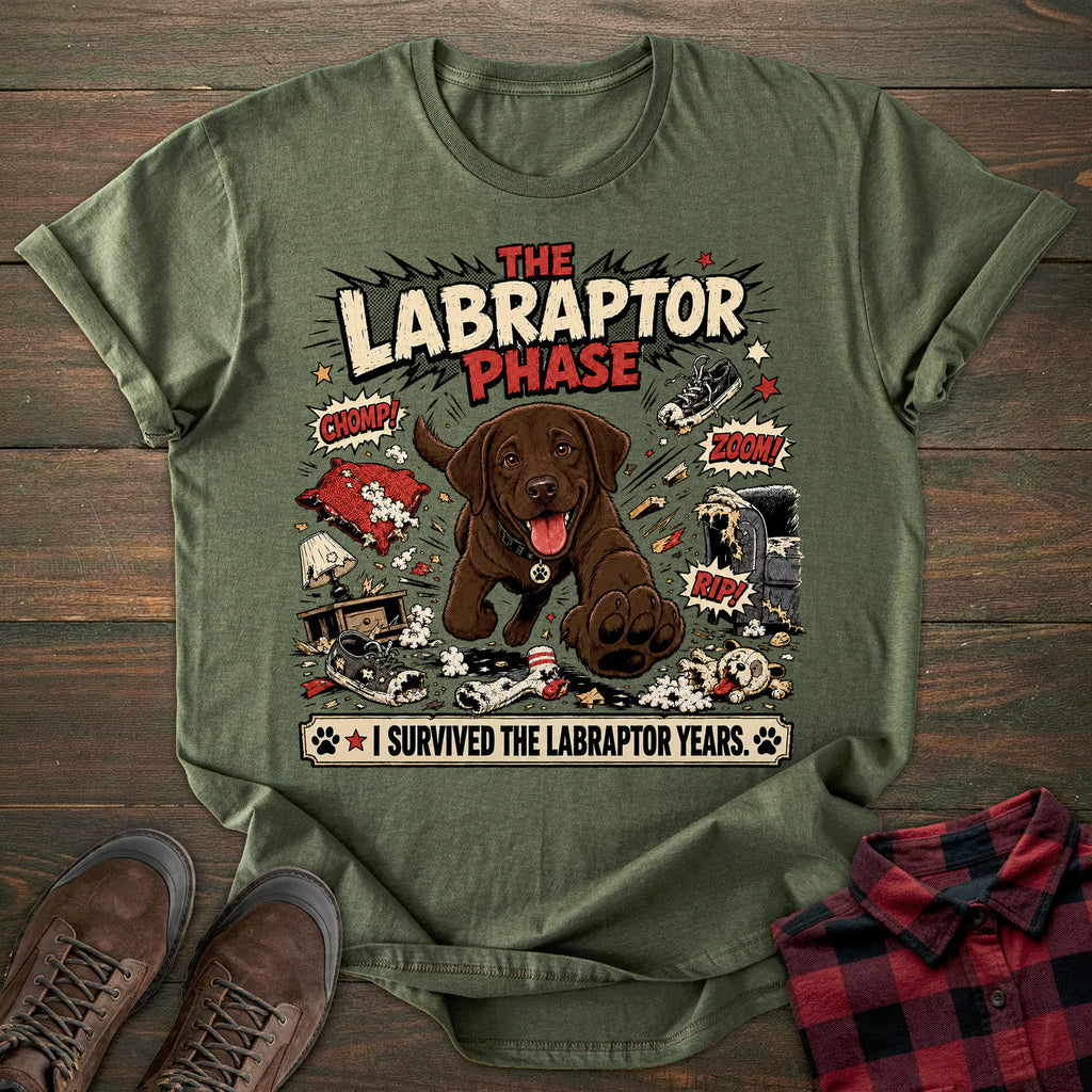 Labraptor Chocolate Labrador T-shirt