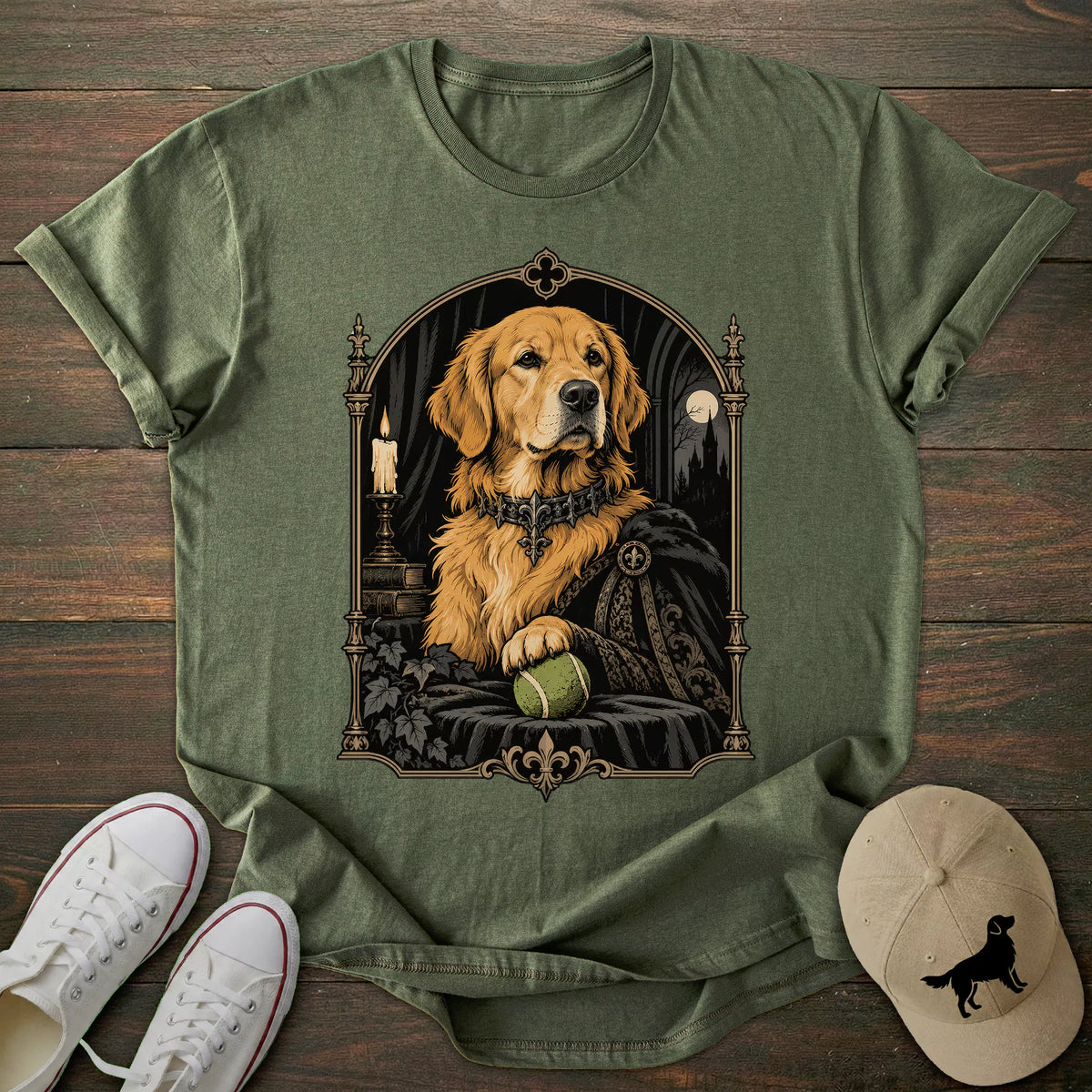 Lord Tennis Ball Golden Retriever T-shirt