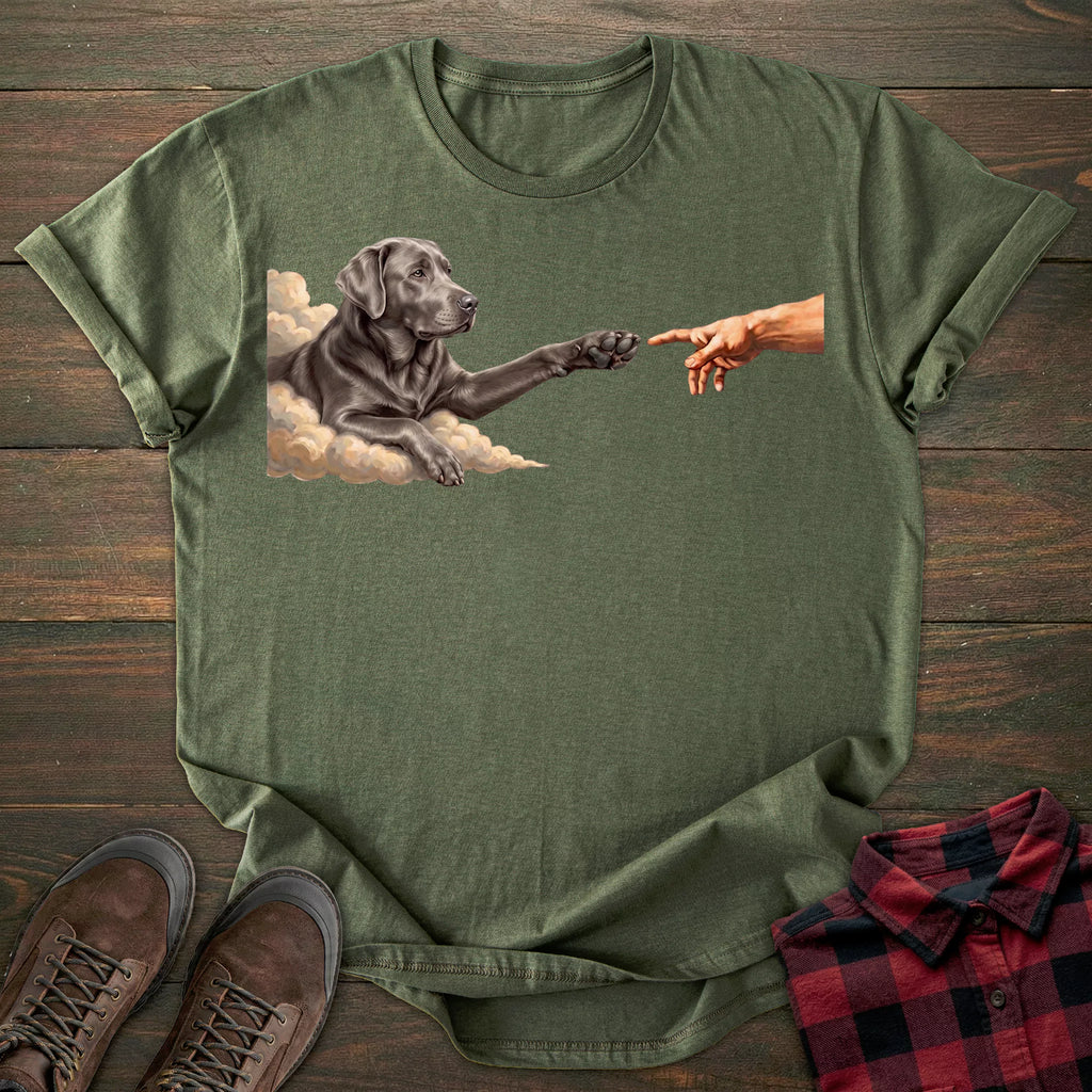 Paw Silver Labrador T-shirt
