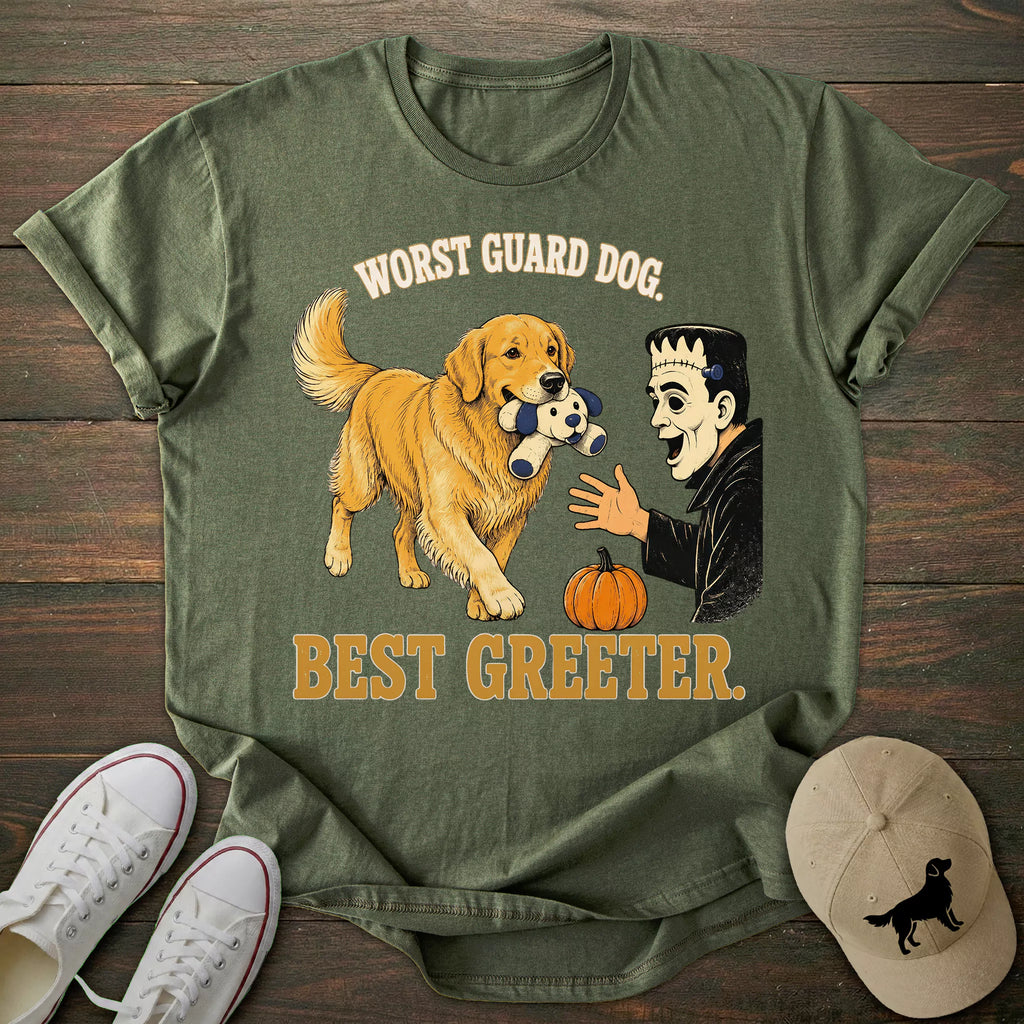 Best Greeter Golden Retriever T-shirt
