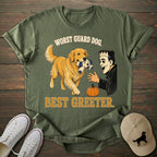 Best Greeter Golden Retriever T-shirt