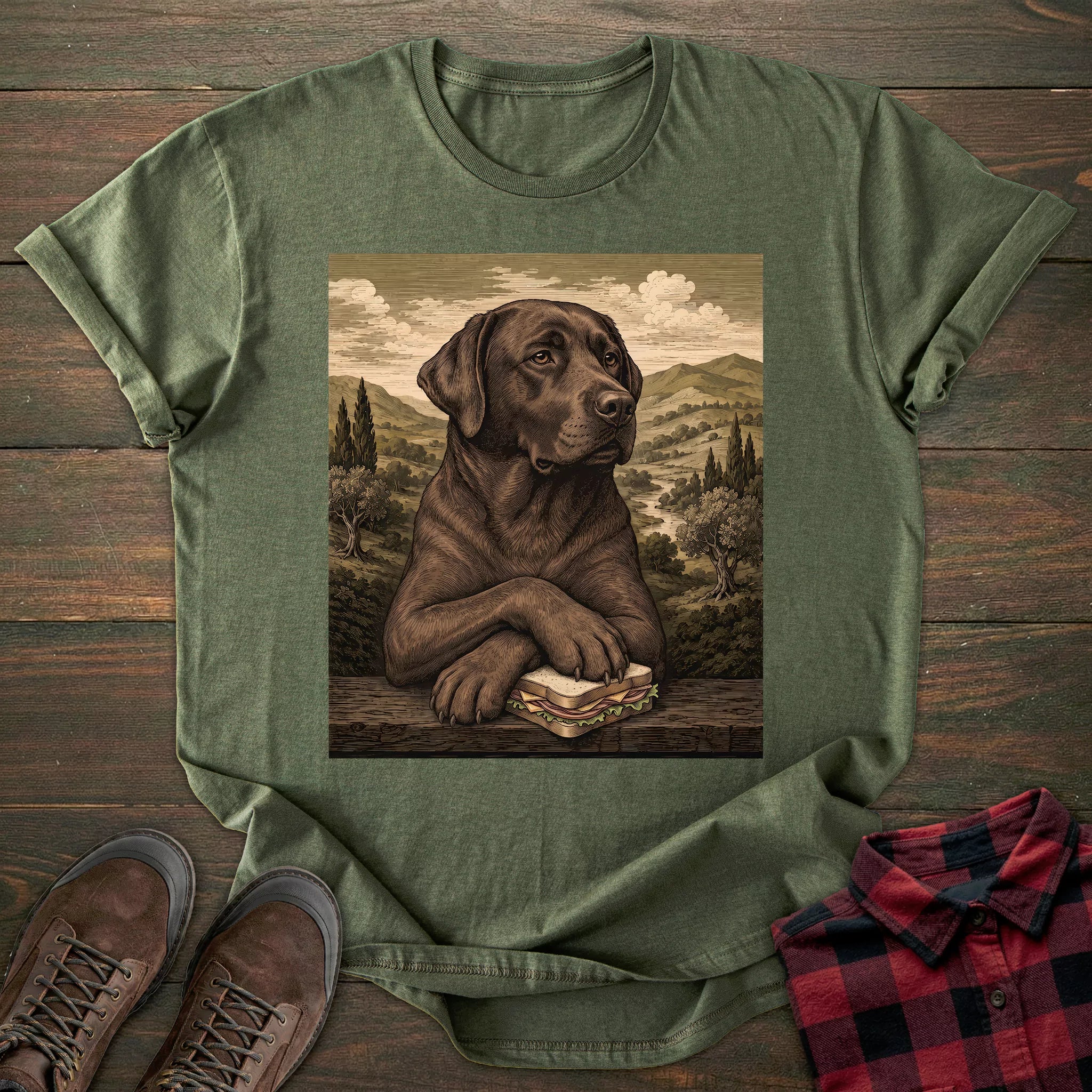 Sandwich Chocolate Labrador T-shirt