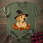 Witch Hat Yellow Labrador T-shirt