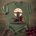 Scarecrow Pumpkin Chocolate Labrador T-shirt