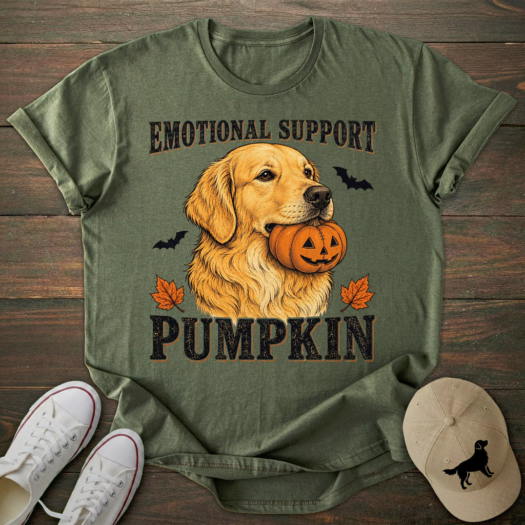 Pumpkin Golden Retriever T-shirt