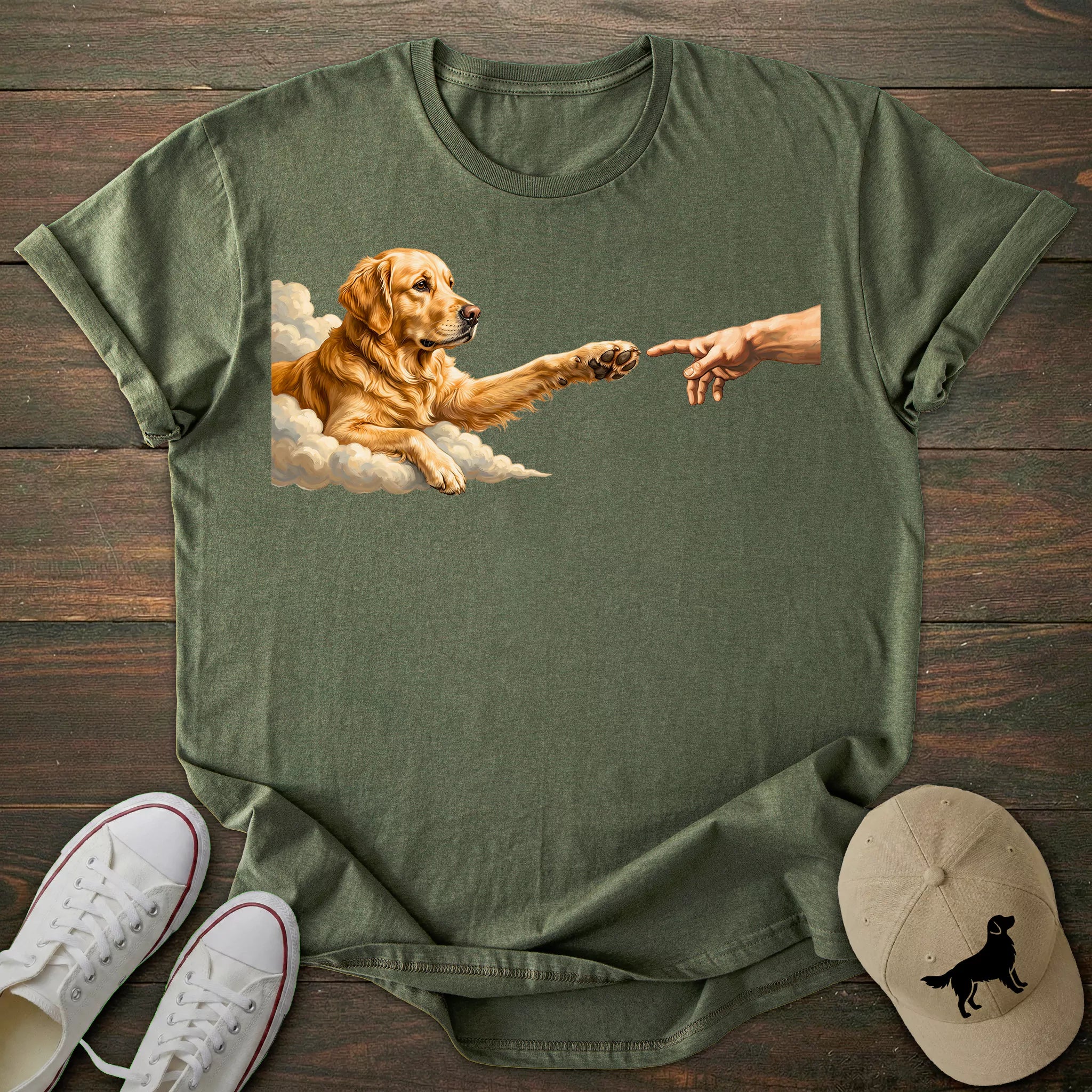 Paw Golden Retriever T-shirt