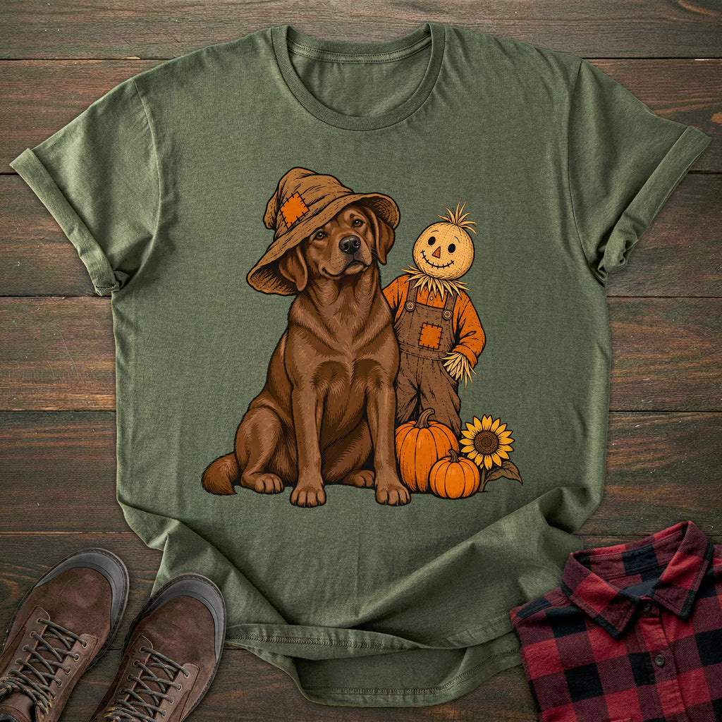 Scarecrow Chocolate Labrador T-shirt