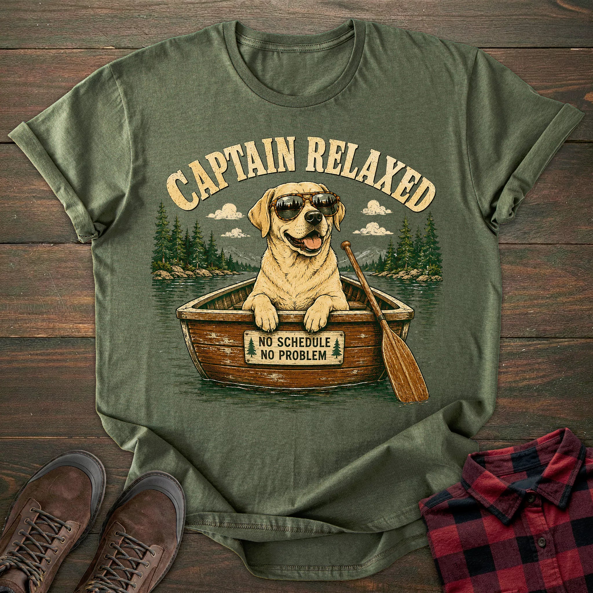 Captain Yellow Labrador T-shirt